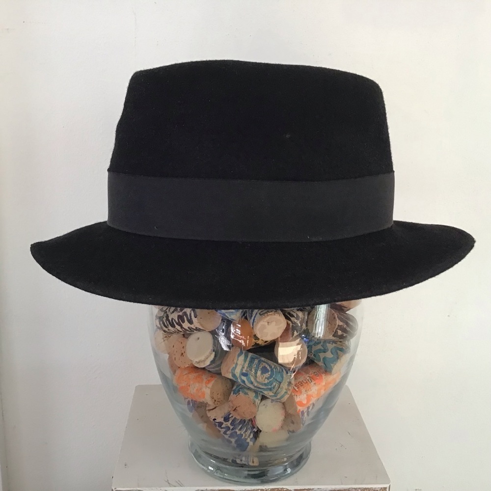 Vintage Microfelt Wool Fedora. “Edgar~Desoto”. View 4